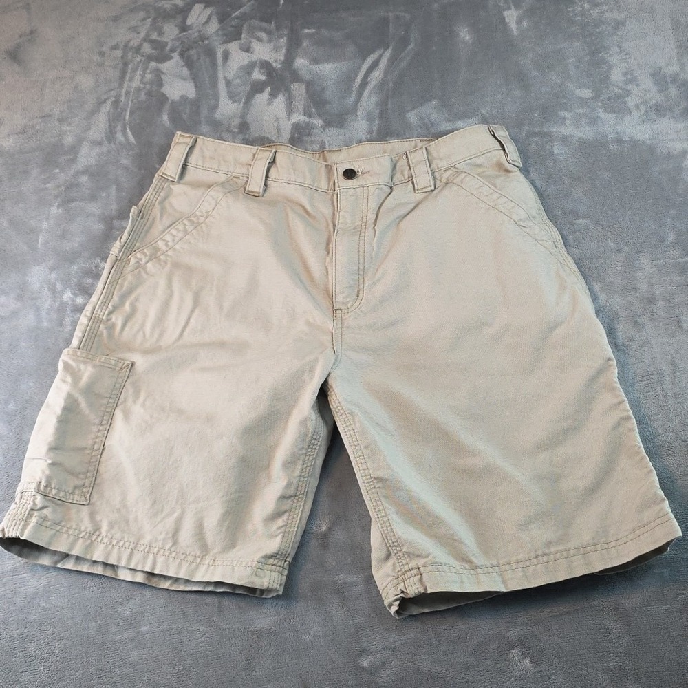 Carhartt Canvas Work Shorts Khaki Men's Size 36 Hiking Outdoor Camping Gorpcore
